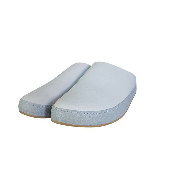 OluKai Hamani Blue Storm Gray Leather Mule Mens Size 11 - Picture 3 of 13